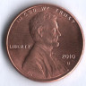 1 цент. 2010(D) год, США.