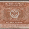 Бона 1 рубль. 1920 год, Временное Правительство Дальнего Востока.