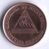 Монета 5 сентаво. 2002 год, Никарагуа.