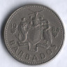 Монета 10 центов. 1984 год, Барбадос.