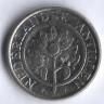 Монета 10 центов. 1989 год, Нидерландские Антильские острова.