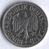 Монета 1 марка. 1989 год (F), ФРГ.