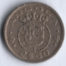 Монета 2,5 эскудо. 1974 год, Ангола (колония Португалии).