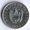Монета 5 сентесимо. 1993 год, Панама.