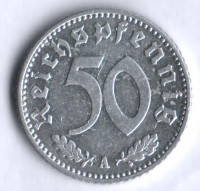 Монета 50 рейхспфеннигов. 1941 год (A), Третий Рейх.