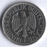 Монета 1 марка. 1990 год (F), ФРГ.