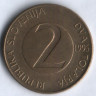 2 толара. 1995 (K) год, Словения.