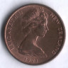 Монета 1 цент. 1971 год, Новая Зеландия.