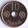 10 пенни. 1942 год, Финляндия.