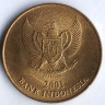 Монета 500 рупий. 2001 год, Индонезия.