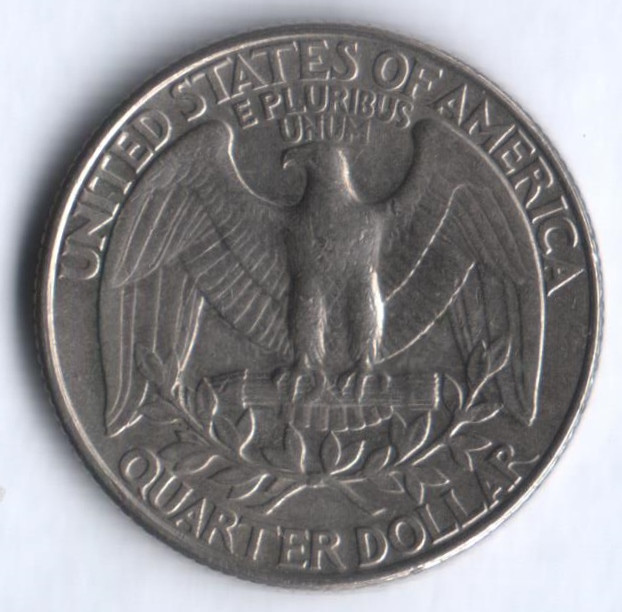 25 центов. 1991(P) год, США.