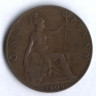 Монета 1 пенни. 1906 год, Великобритания.