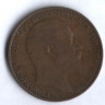Монета 1 пенни. 1906 год, Великобритания.