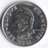Монета 10 франков. 2002 год, Французская Полинезия.