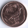 Монета 1 цент. 1972 год, Каймановы острова.