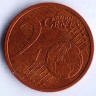 Монета 2 цента. 2009(A) год, Германия.