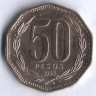 50 песо. 1999 год, Чили.
