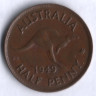 Монета 1/2 пенни. 1949(p) год, Австралия.