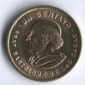 Монета 1 сентаво. 1989 год, Гватемала.