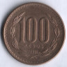 100 песо. 1991 год, Чили.