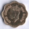 10 центов. 1951 год, Цейлон.