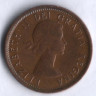 Монета 1 цент. 1956 год, Канада.
