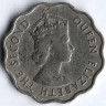 Монета 10 центов. 1959 год, Маврикий.