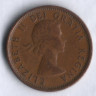 Монета 1 цент. 1957 год, Канада.