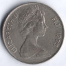 Монета 10 центов. 1973 год, Фиджи.