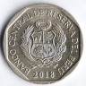 Монета 1 новый соль. 2018 год, Перу. Белокрылая Пенелопа.