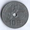 Монета 10 сантимов. 1944 год, Бельгия (Belgie-Belgique).