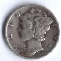 10 центов. 1944(S) год, США.