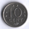 Монета 10 центов. 1979 год, Нидерландские Антильские острова.