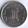 Монета 5 центов. 1977 год, Мальта.