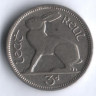 Монета 3 пенса. 1928 год, Ирландия.