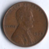 1 цент. 1938 год, США.
