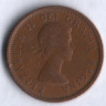 Монета 1 цент. 1963 год, Канада.