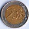 Монета 2 евро. 2008(G) год, Германия. Гамбург.