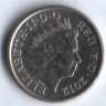 Монета 5 пенсов. 2012 год, Великобритания.