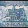 Банкнота 100 долларов. 2006 год, Гайана.