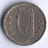 Монета 3 пенса. 1948 год, Ирландия.