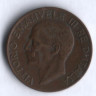 Монета 5 чентезимо. 1934 год, Италия.