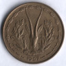Монета 10 франков. 1957 год, Французская Западная Африка.