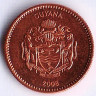 Монета 1 доллар. 2008 год, Гайана.