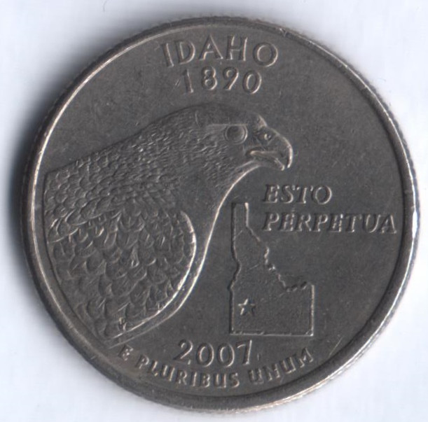 25 центов. 2007(P) год, США. Айдахо.