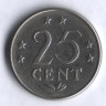 Монета 25 центов. 1970 год, Нидерландские Антильские острова.