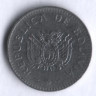 Монета 10 сентаво. 1991 год, Боливия.