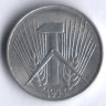 Монета 1 пфенниг. 1953 год (Е), ГДР.
