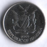 Монета 5 центов. 2009 год, Намибия.