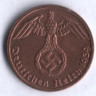 Монета 1 рейхспфенниг. 1939 год (E), Третий Рейх.
